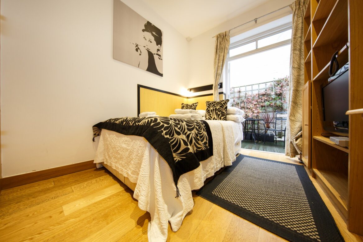 Serviced apartment accommodation Bloomsbury, London.